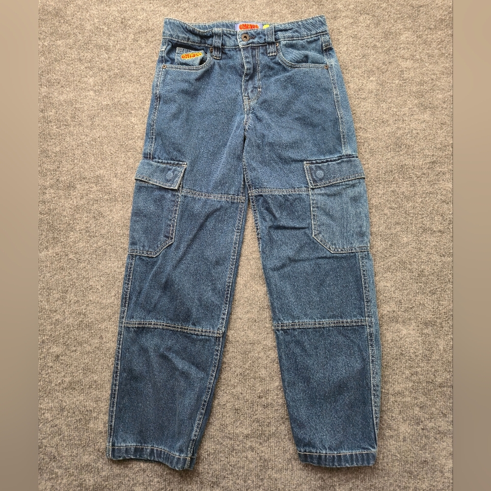 EMPYRE Vintage Y2K‎ Inspired Denim Cargo Skate Pants | Youth Size 25